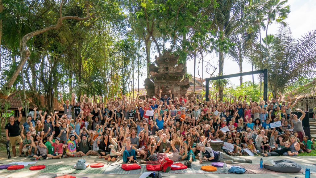 Group Photo from Family Adventure Summit 2019 in Bali.